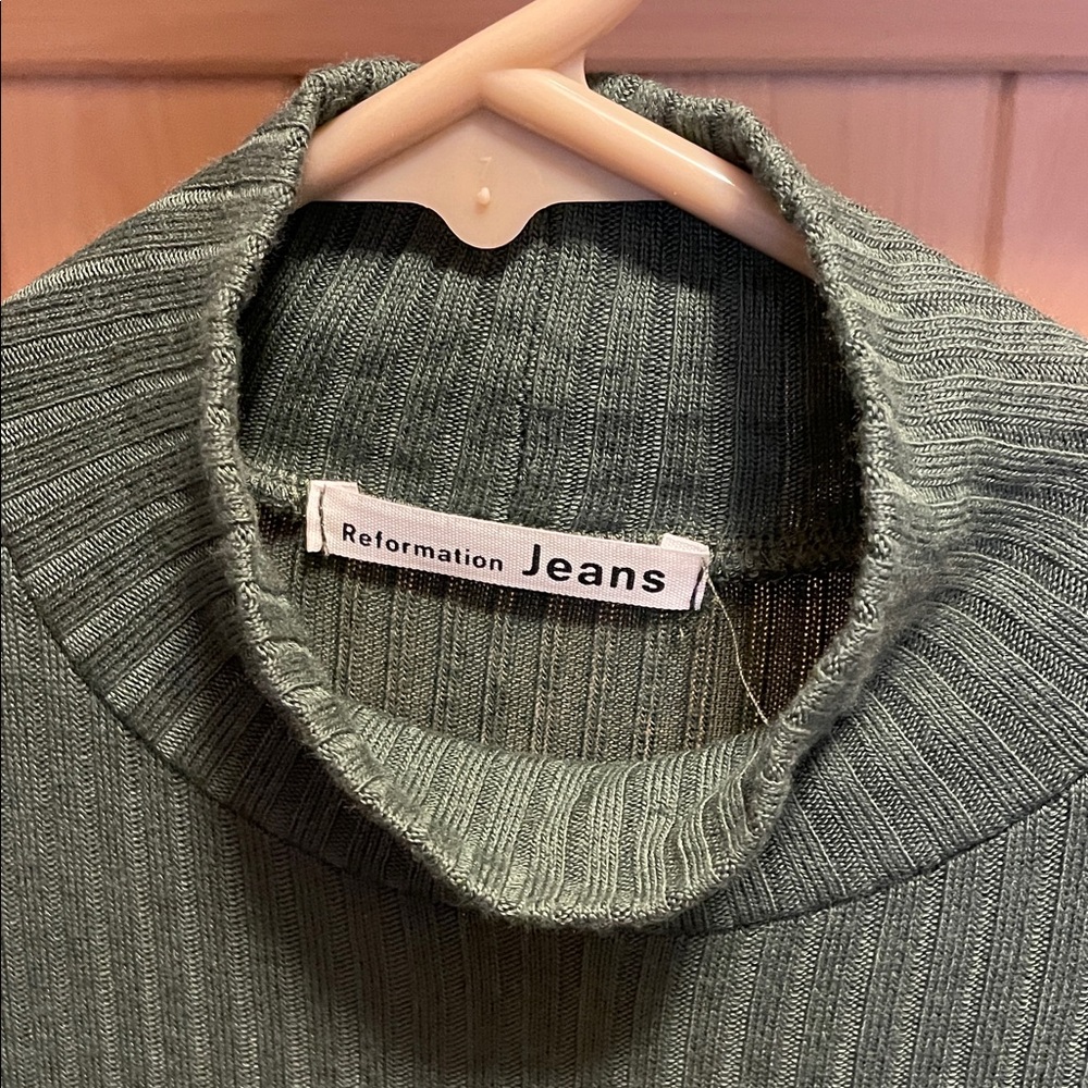 Reformation Green Dress